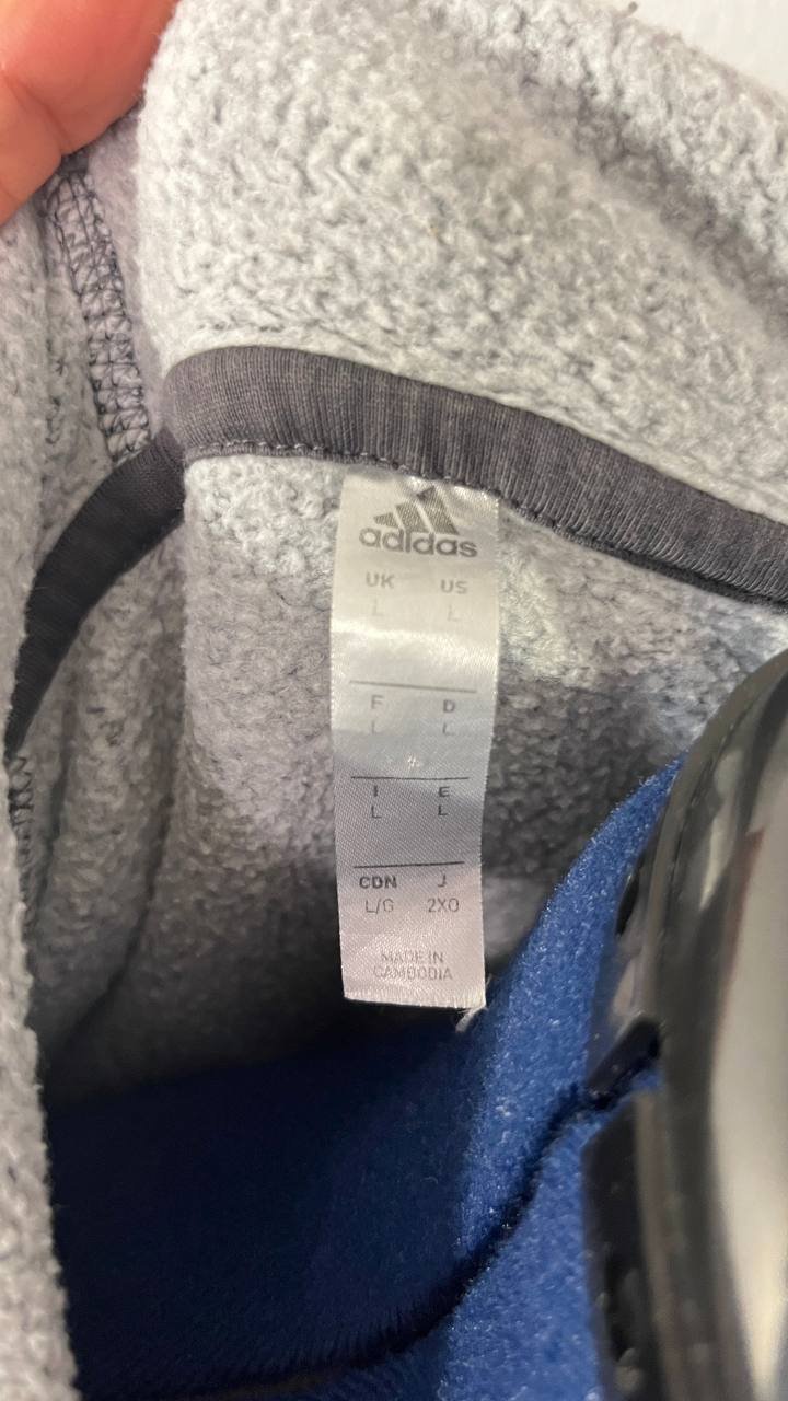 Schöner Adidas-Hoodie in Dunkelgrau (L)