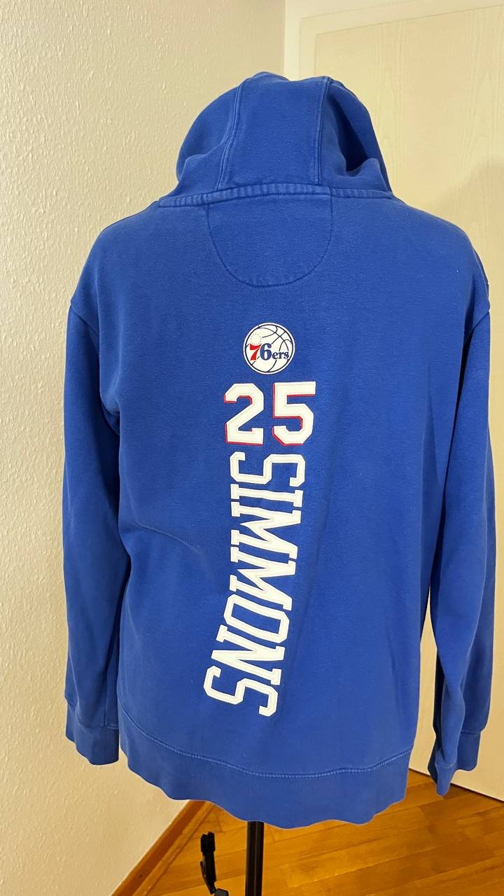 NBA-Hoodie in Blau (Philadelphia 76ers, Ben Simmons, Größe M)