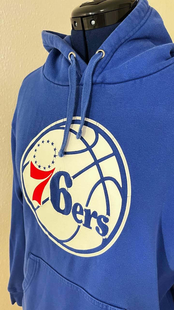 NBA-Hoodie in Blau (Philadelphia 76ers, Ben Simmons, Größe M)