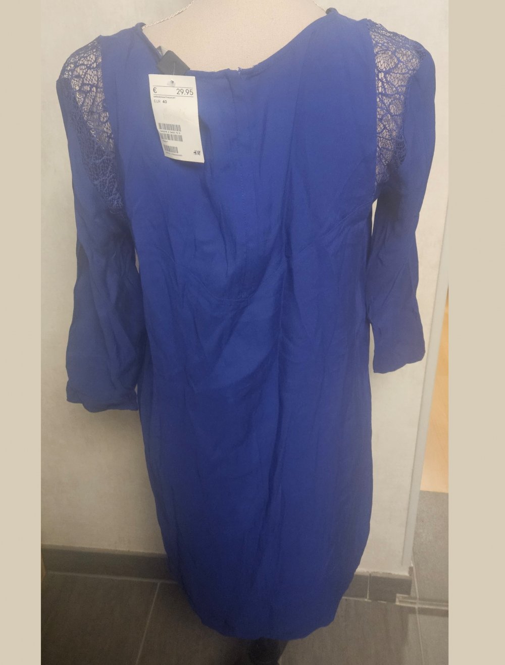 blaues Ungetragenes H&M Kleid Gr. 40