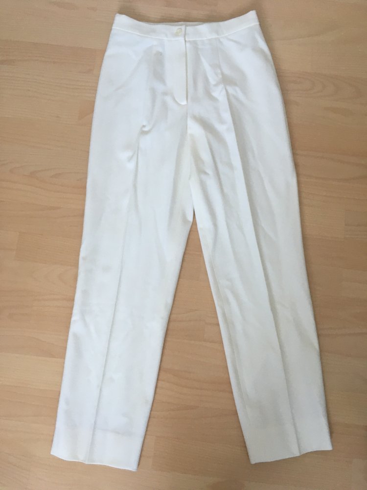 Orwell Stoff-Hose / Business, Sommer-Hose, weiß - Gr. S / 36
