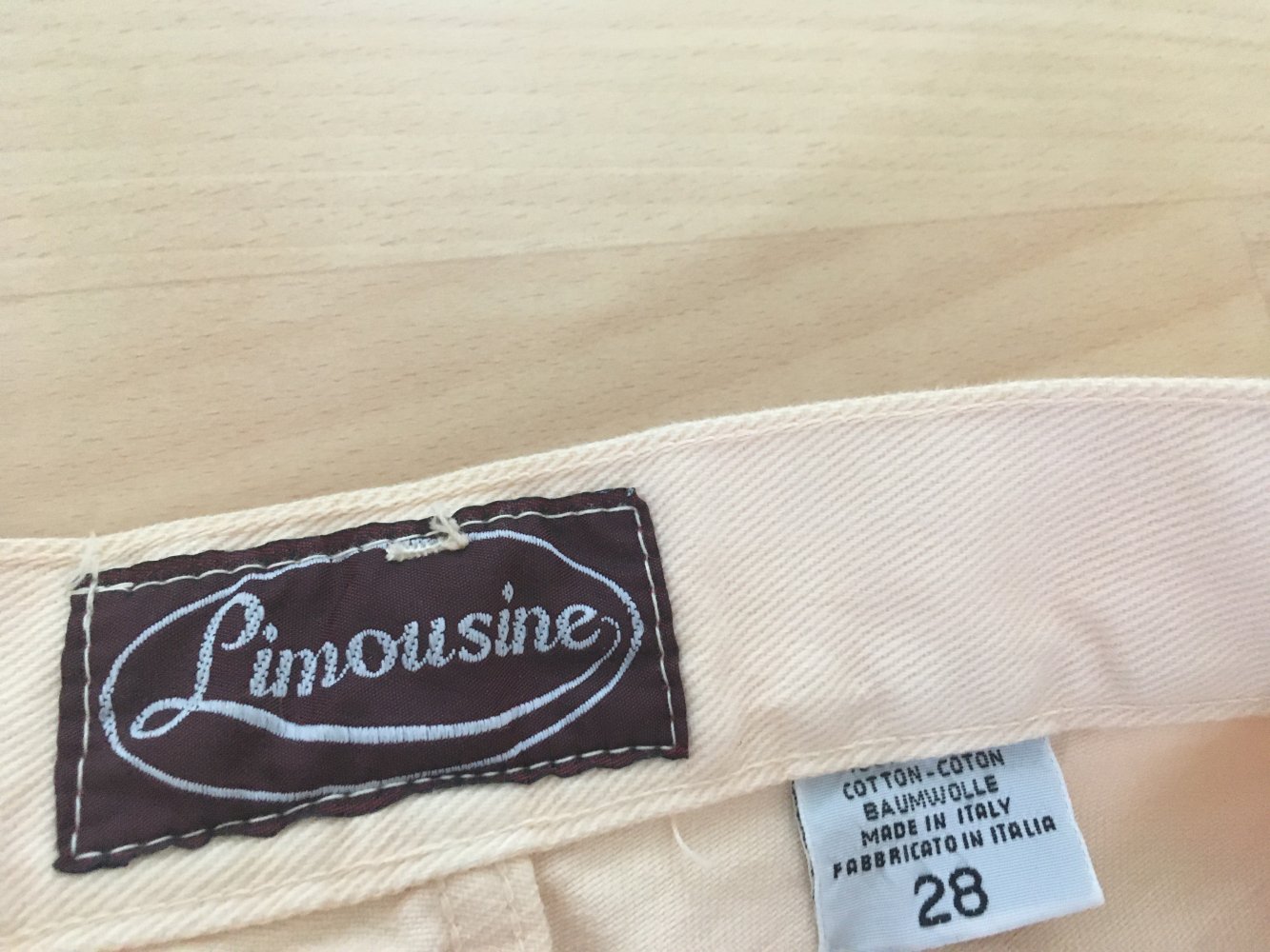 NEU - Limousine Jeans Hose Baumwolle, rosa apricot silber gold - Gr. 28