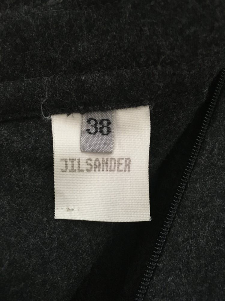 Jil Sander Business Hose 100 % Viskose + Wolle, schwarz - Gr. 38 / M