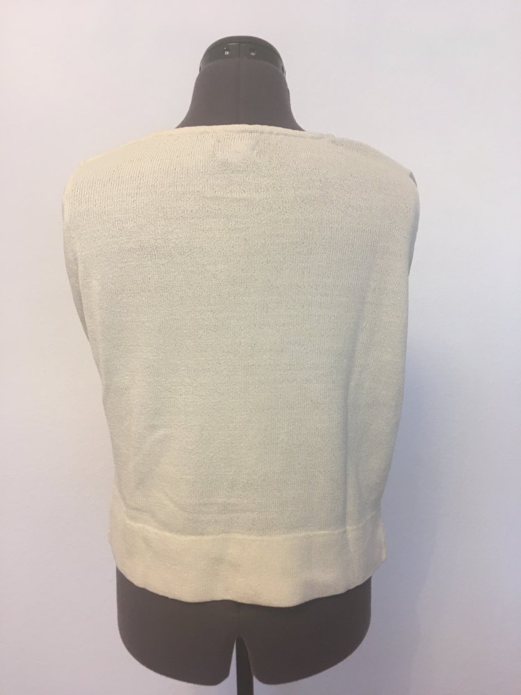 Street One Pullover Feinstrick - weiß, creme - Gr. 38 / M
