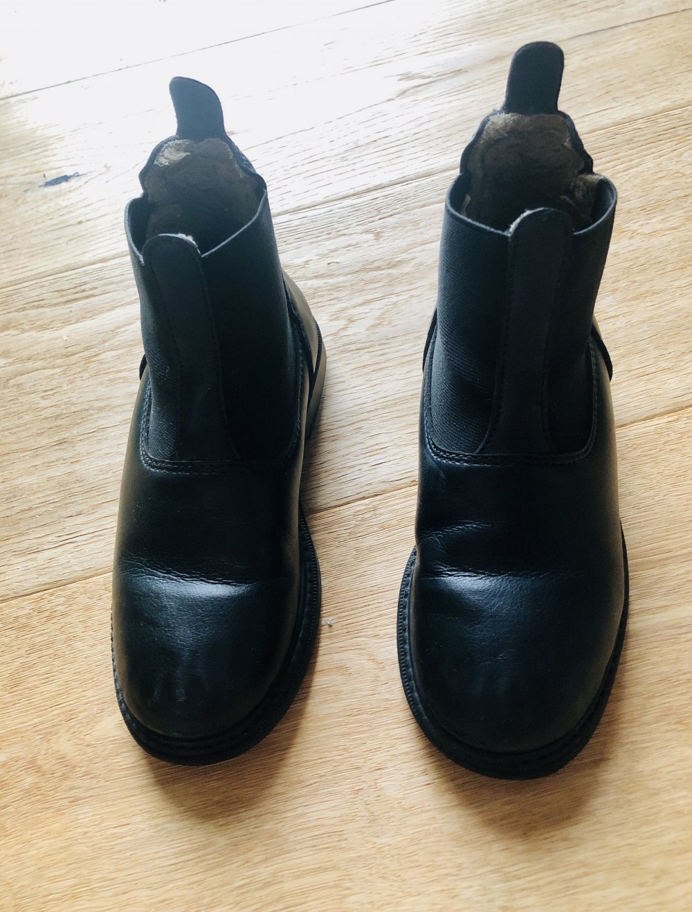Decathlon halbhohe Reiterstiefel Leder Größe 30