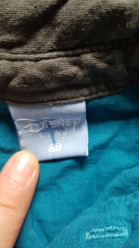 2 Langarm Shirts, Gr. 68, türkis und grau