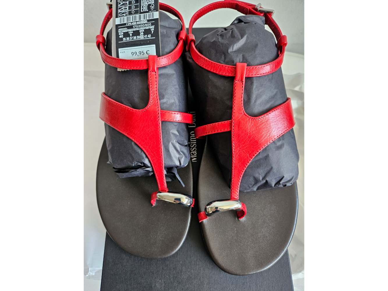 Massimo Dutti Leder Sandalen Gr.40 neu