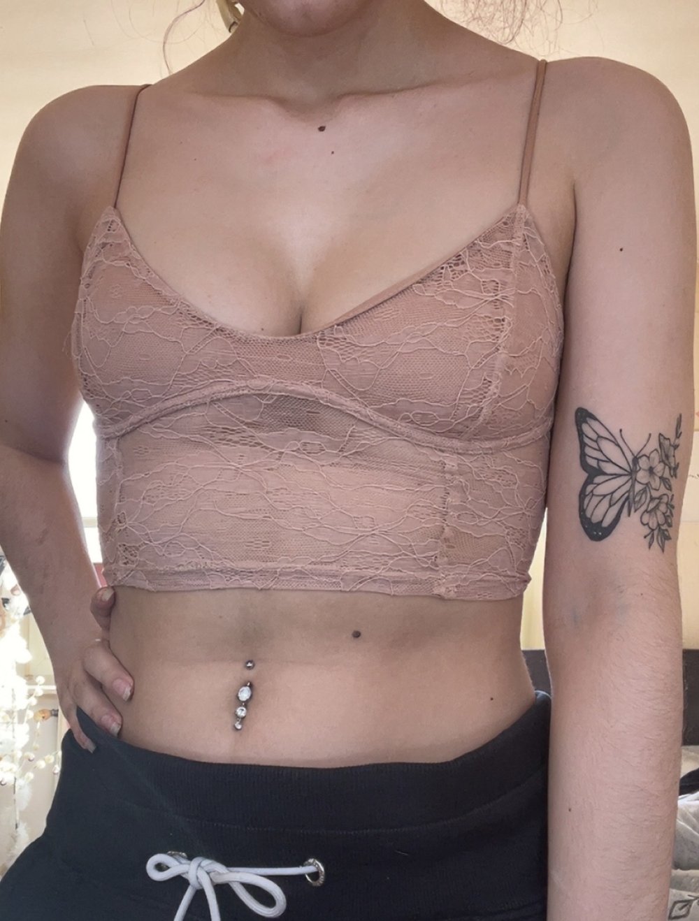 Top mit Muster, lightpink