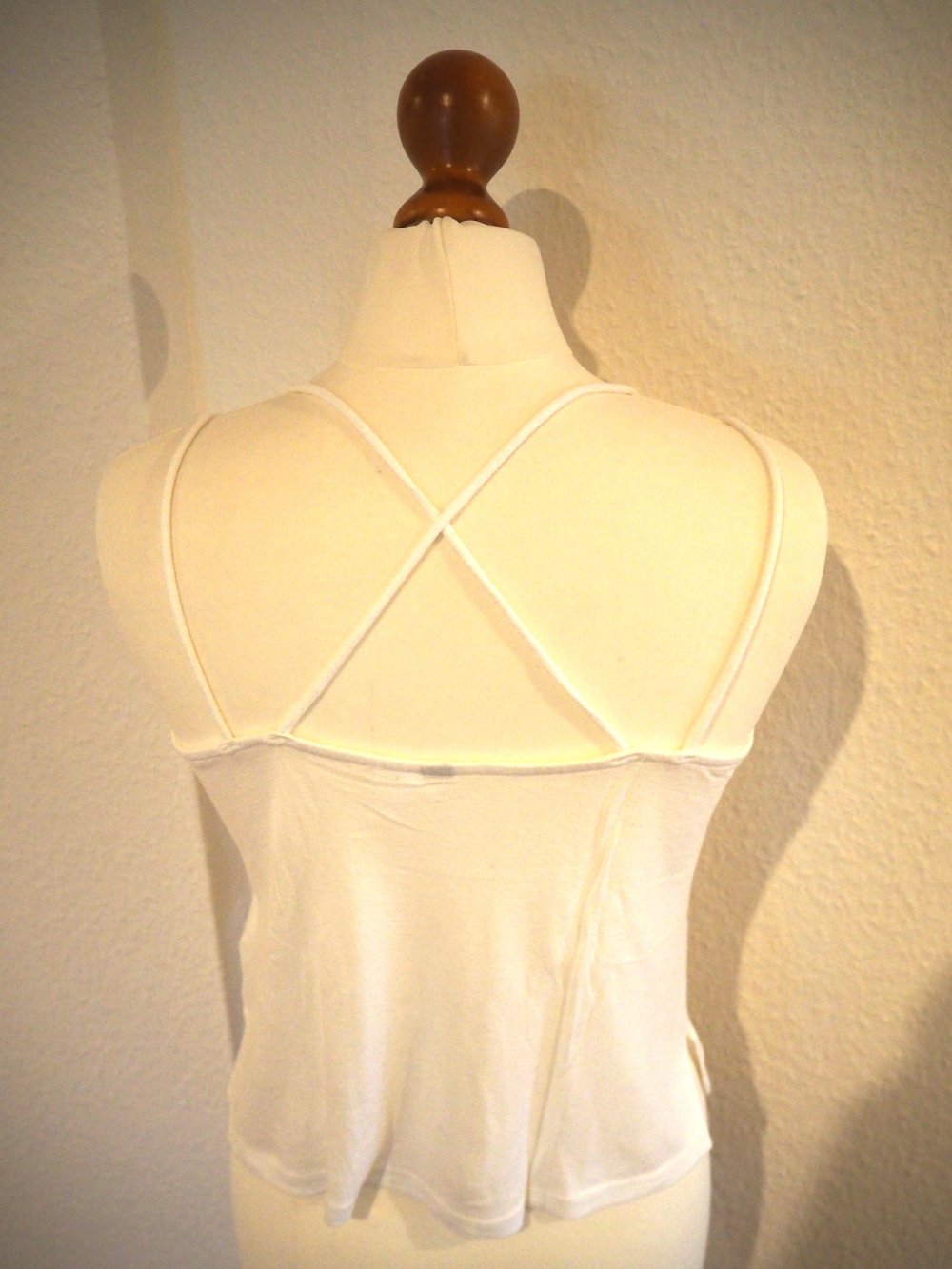 Spaghettiträger-Top mit Crossback, cropped