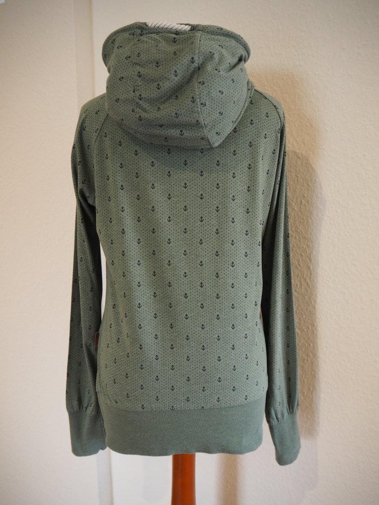 Naketano Hoodie mit maritimem Ankerprint