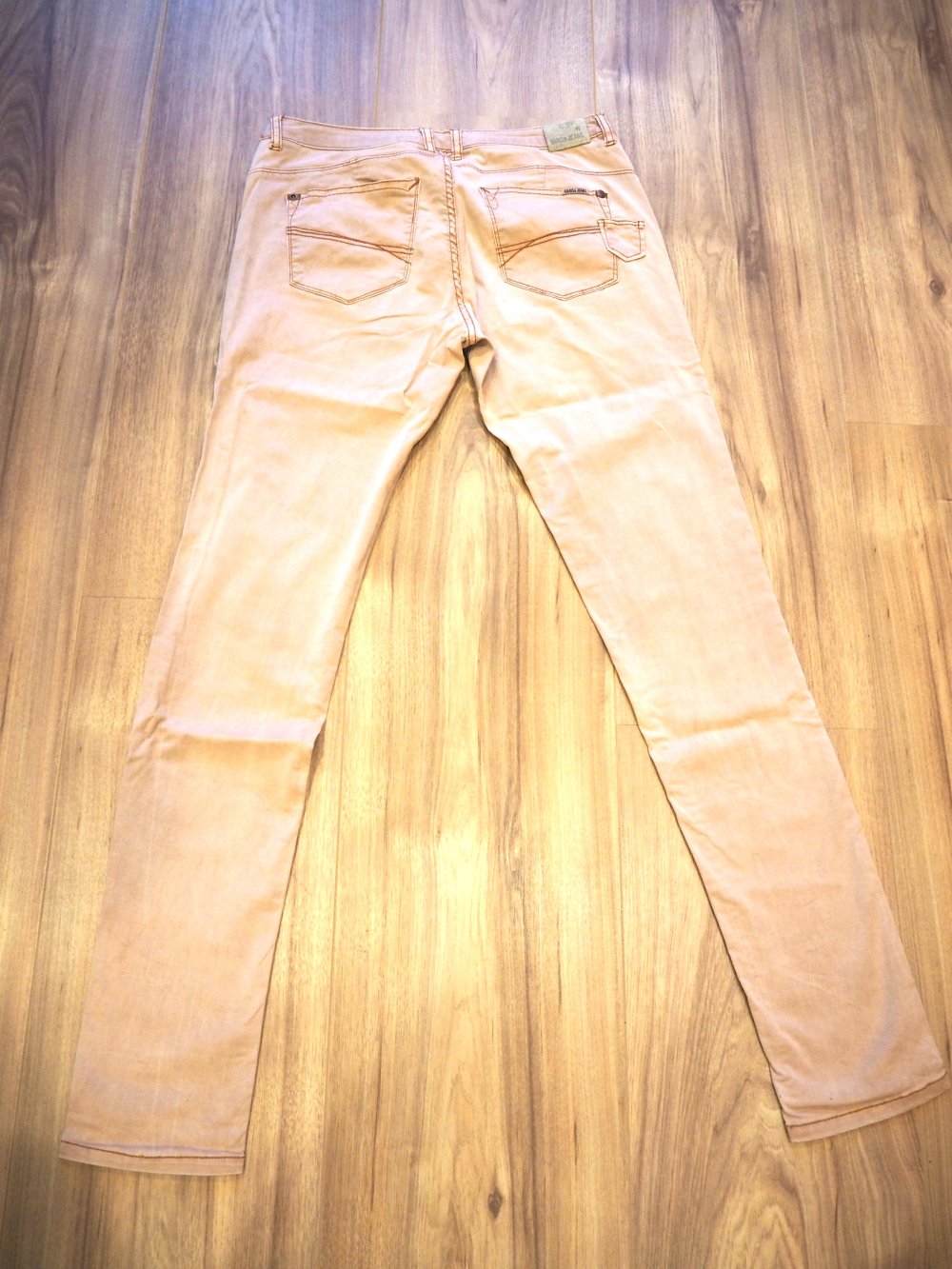 Jeans im Chino-Style, slim-fit, altrosa