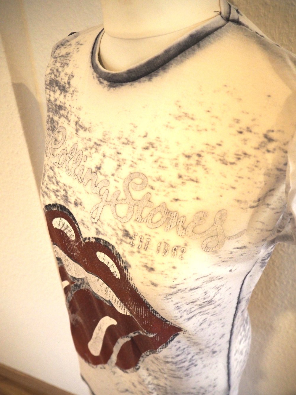 Rolling Stones Shirt im Boyfriend & Used Look