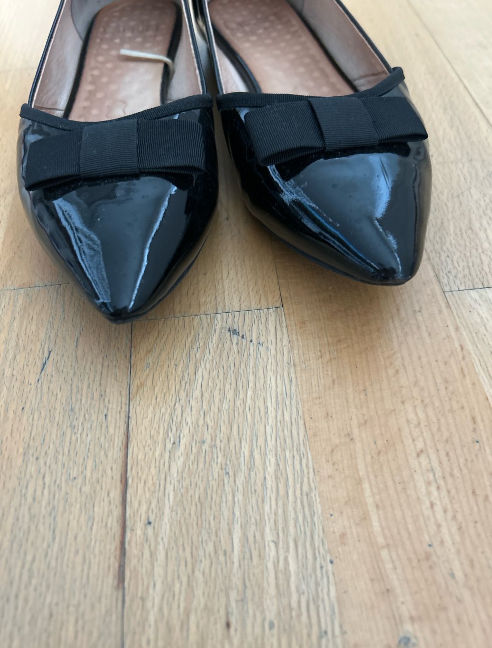 ledergefütterte Ballerinas