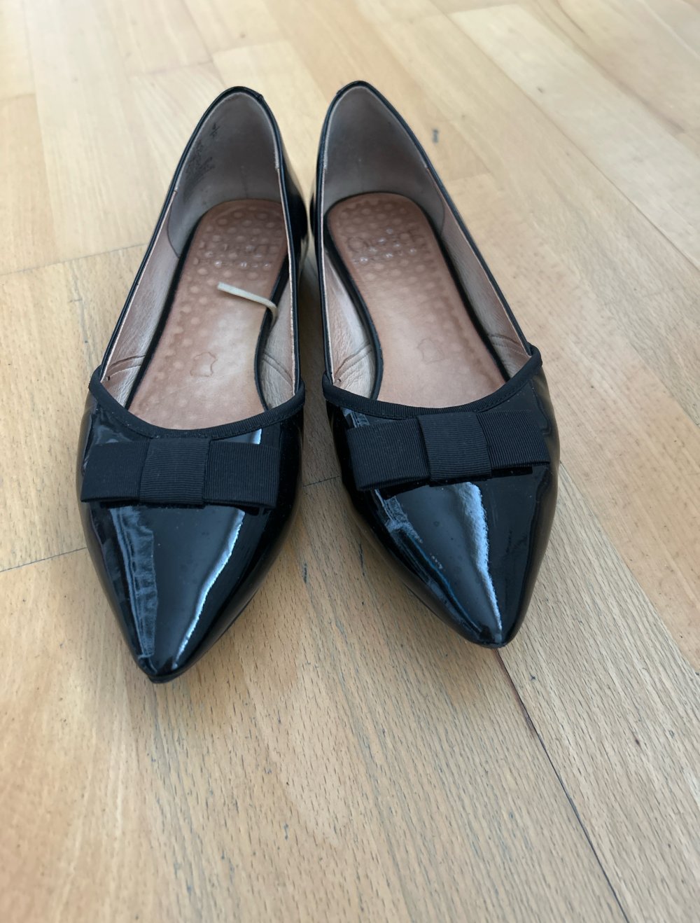 ledergefütterte Ballerinas