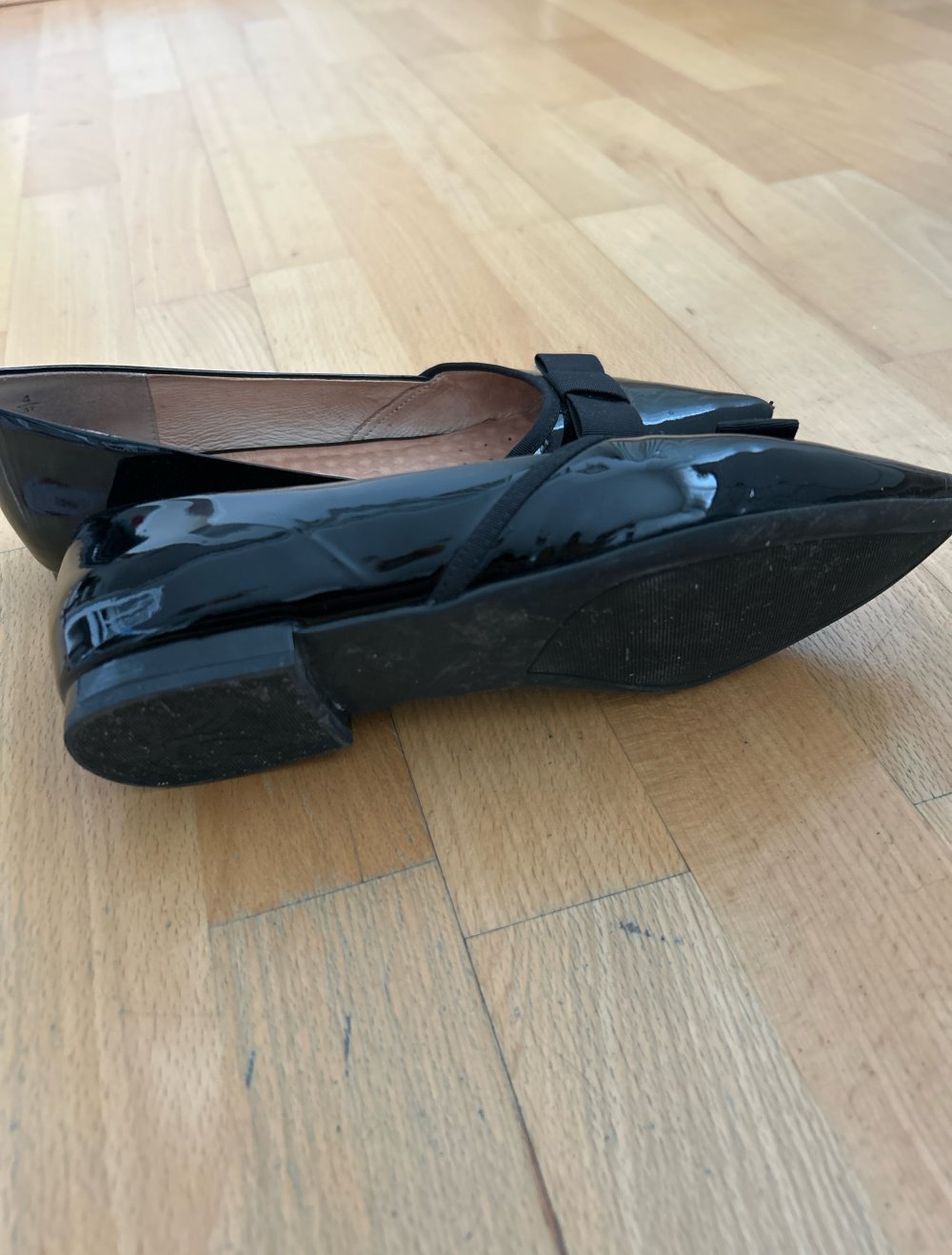 ledergefütterte Ballerinas