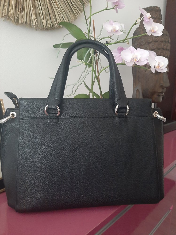 MOSCHINO Handtasche NEU mit Etikett Creme-Schwarz