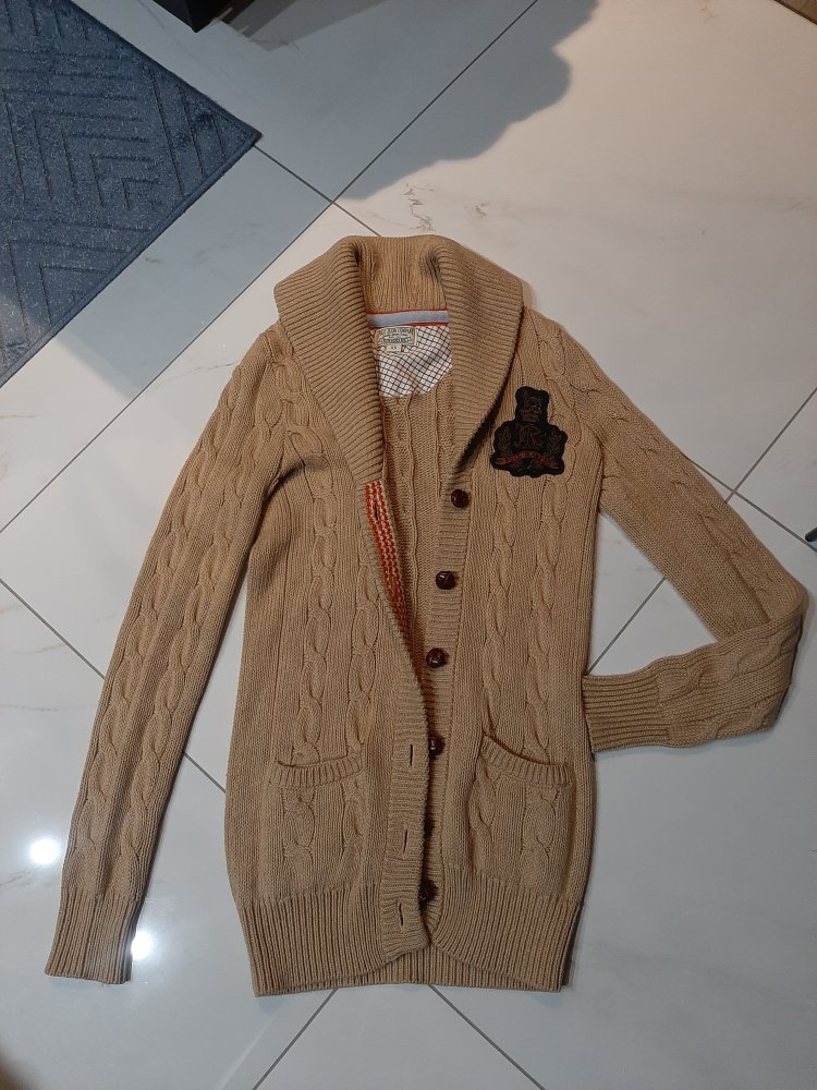 Ralph Lauren Strickjacke beige Gr. XS Neu