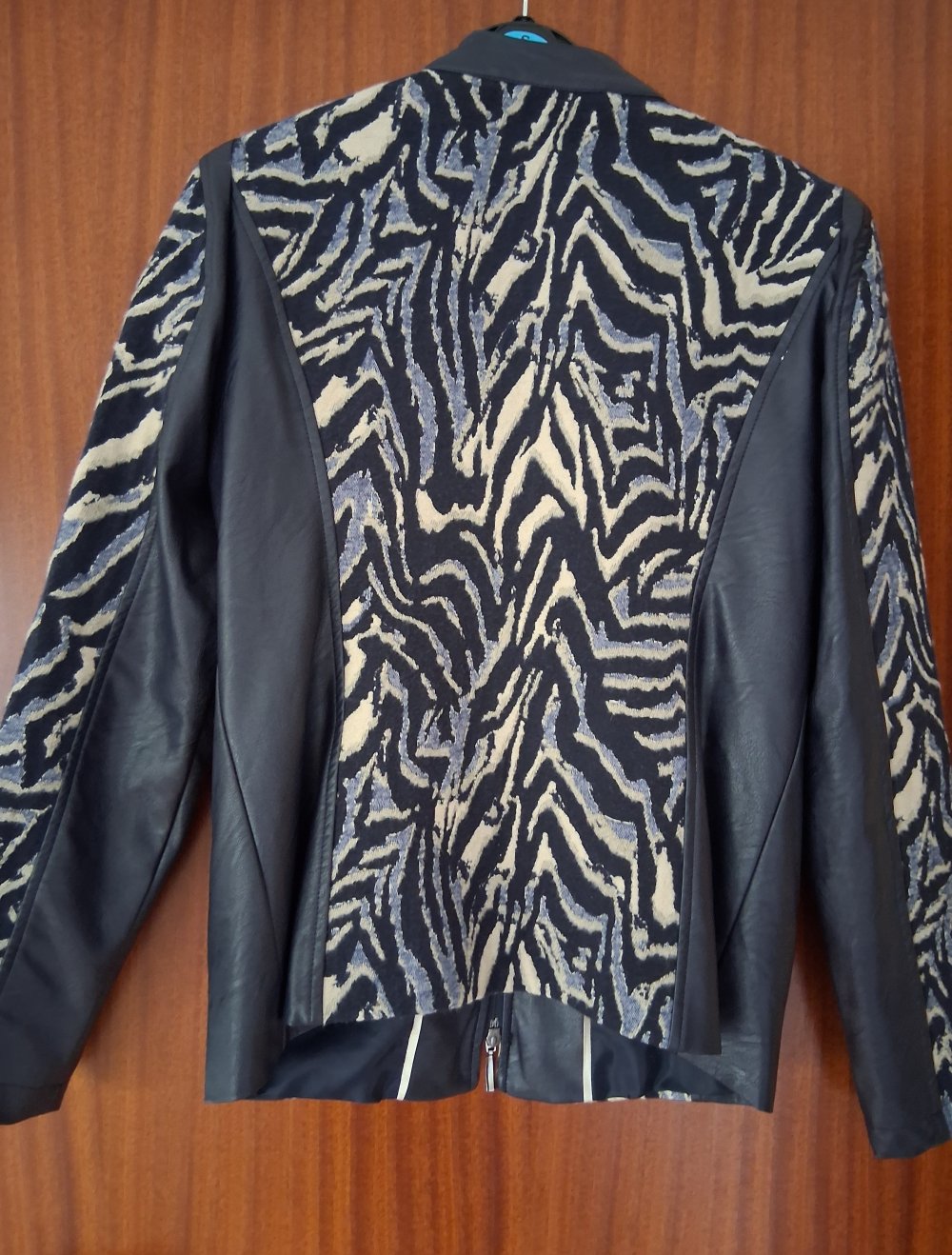 Lederjacke Zebraprint VB