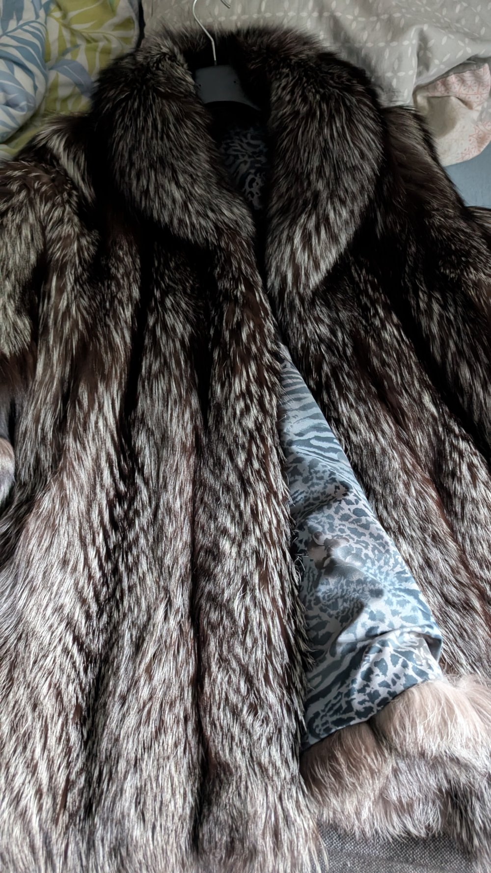 Pelzmantel Silberfuchs