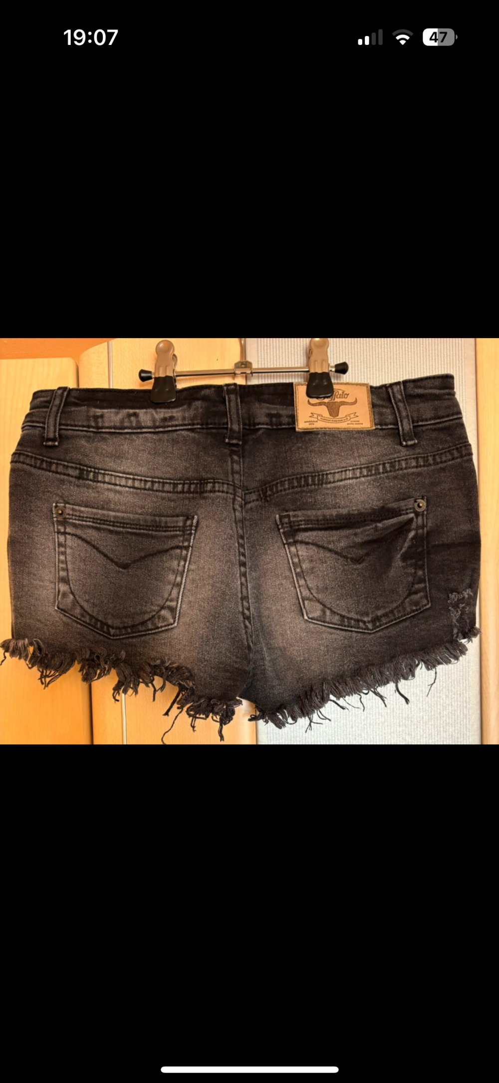 Buffalo Jeansshort mit Fransen