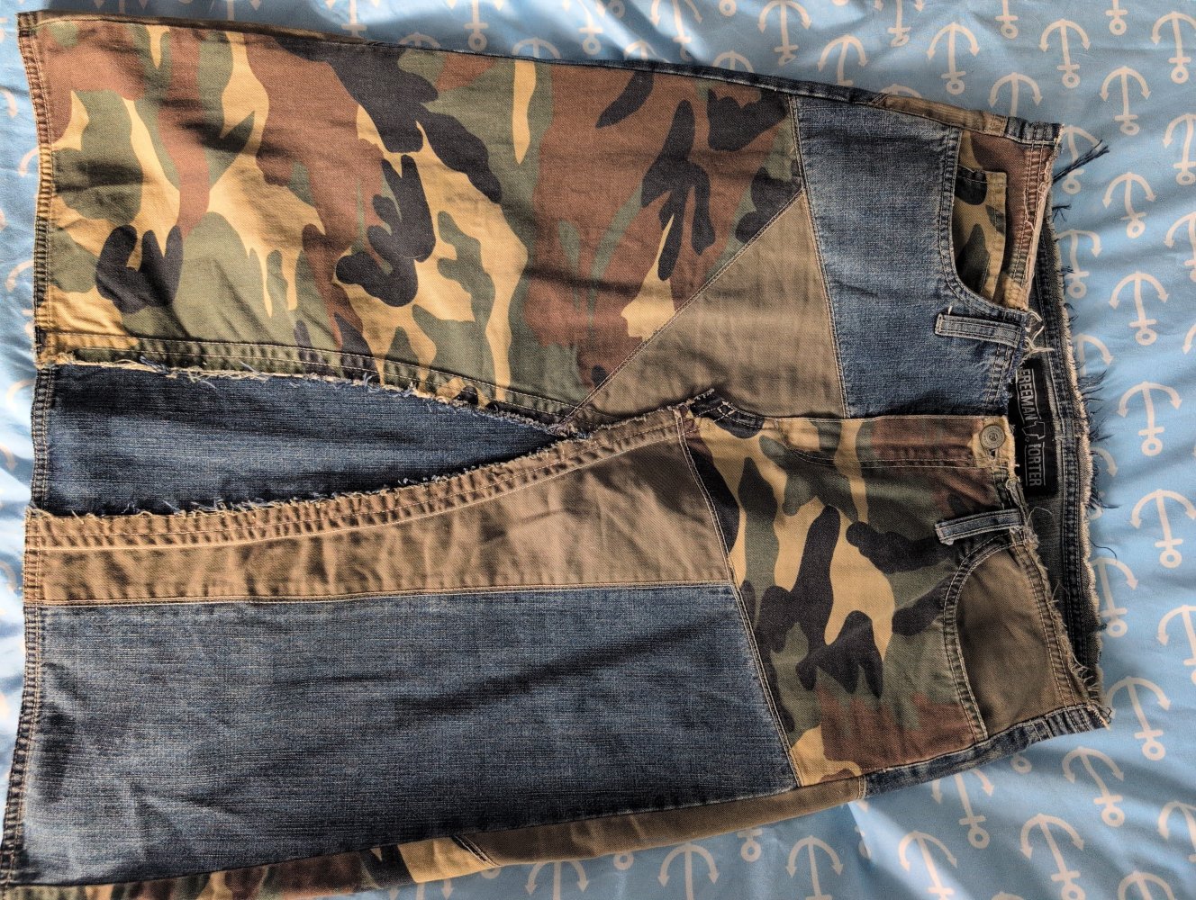 Army Destroy Style Jeans Rock