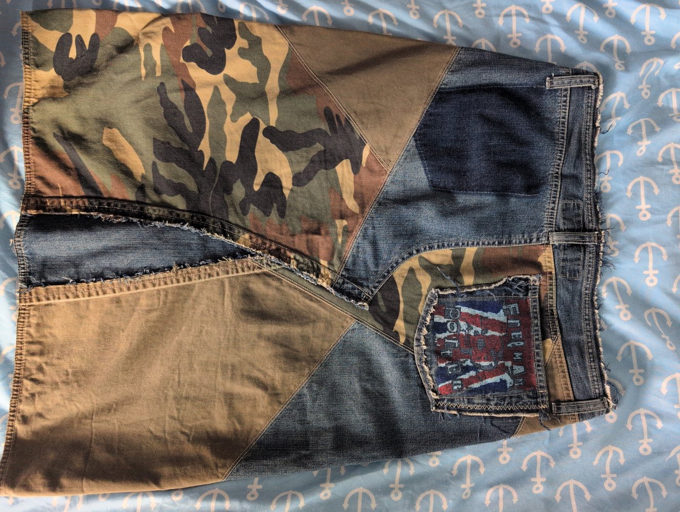 Army Destroy Style Jeans Rock