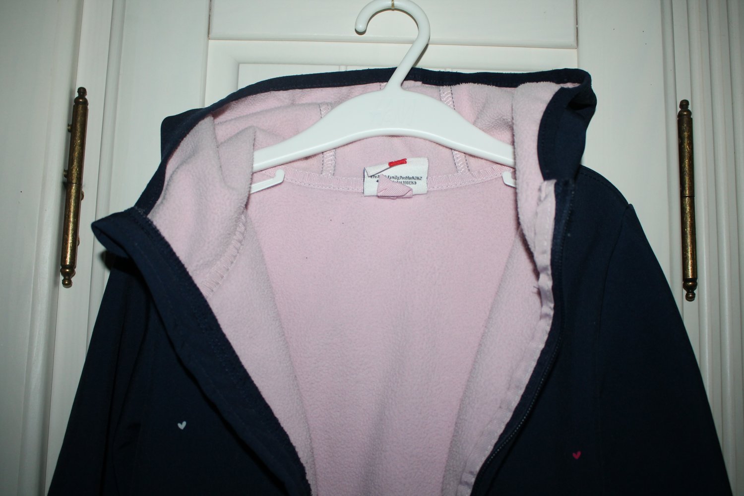 Topolino Softshelljacke Jacke Gr. 122 128 dunkelblau pink rosa Pferde