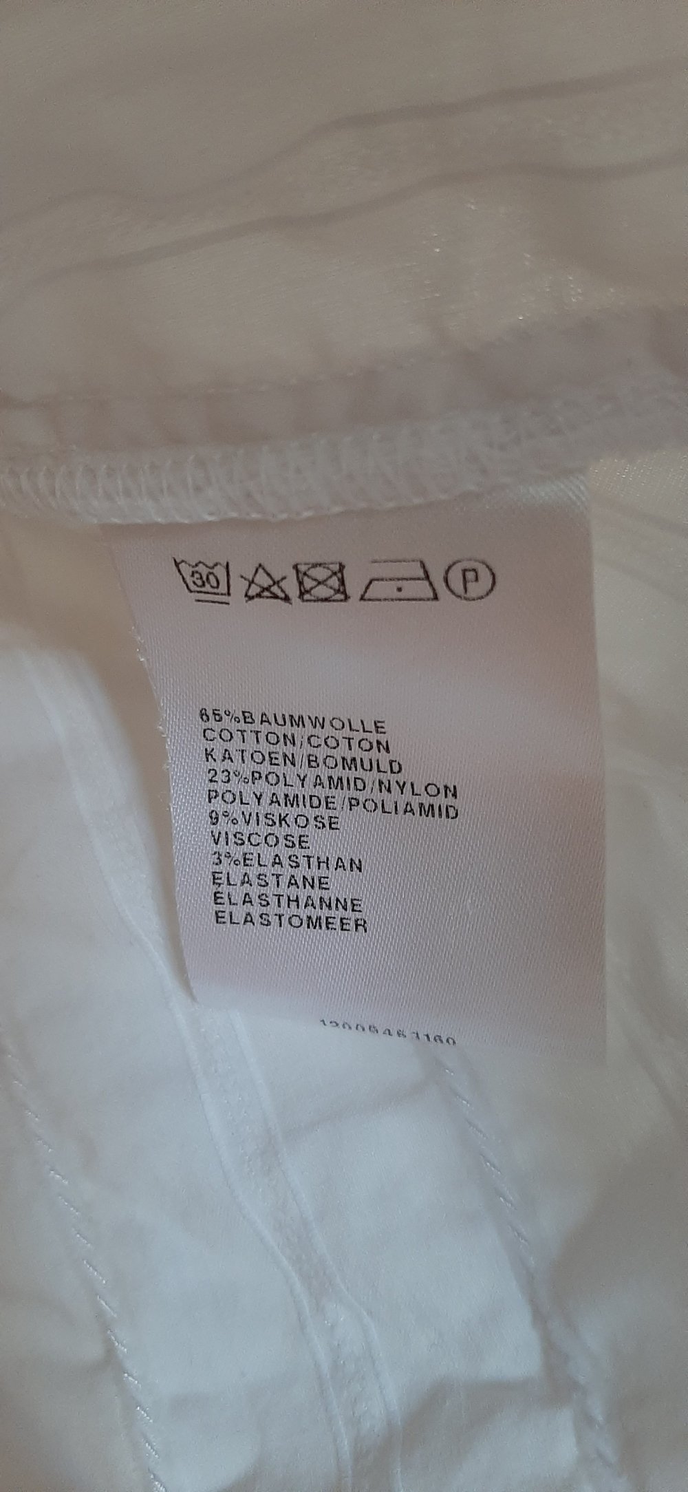 Bonita Bluse Blusenhemd weiß Stretch Elastan Streifen Halbarmbluse XL+ 42 44 leichte Sommerbluse