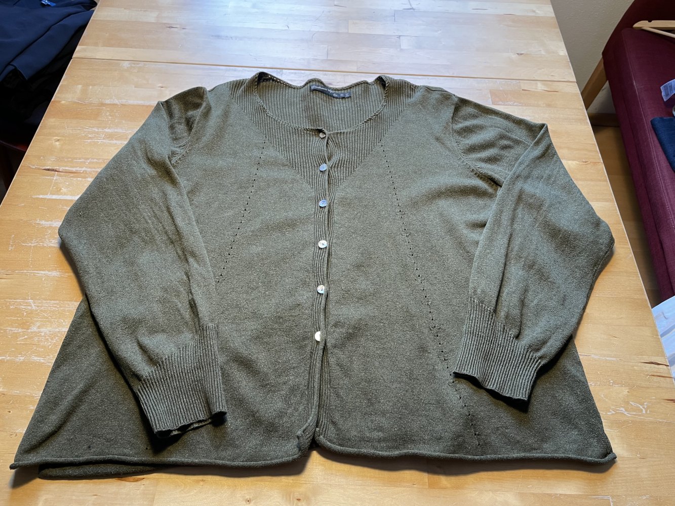 Gudrun Sjöden Strickjacke XL grün