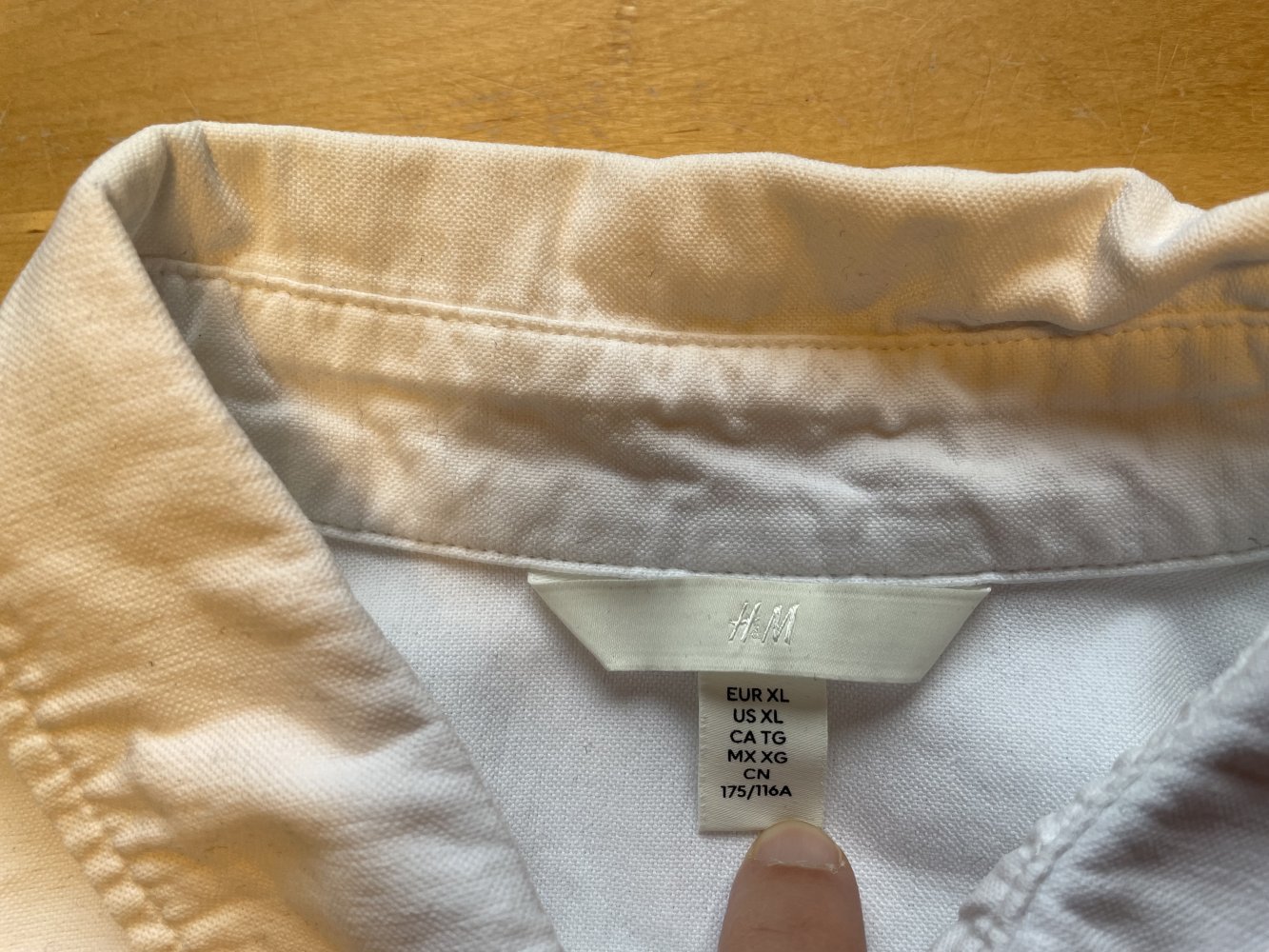 H&M Hemdbluse fester Stoff XL (48/50) weiß
