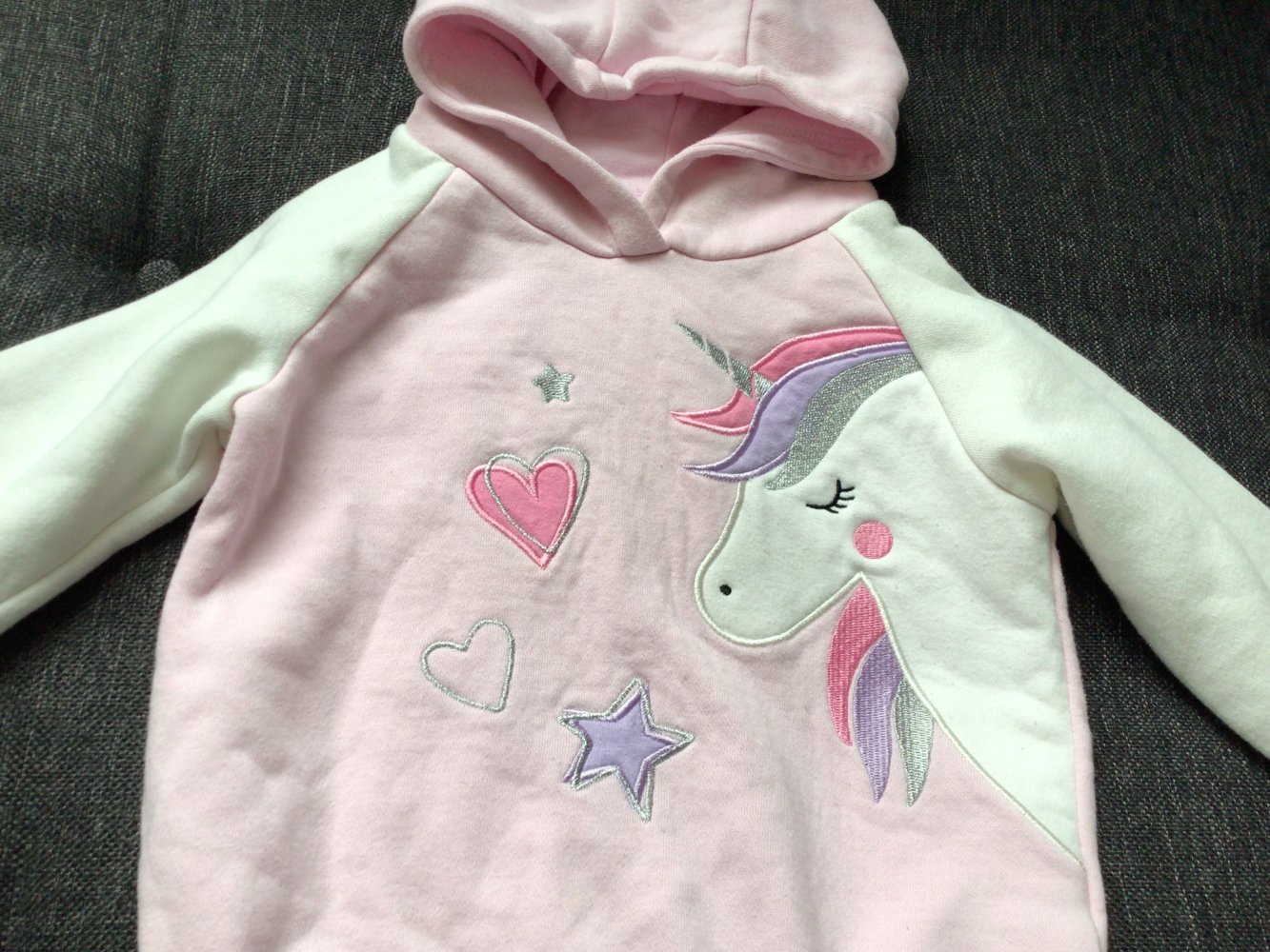 Gr. 92 goldiges Einhorn Hoodie Kapuzenpullover England