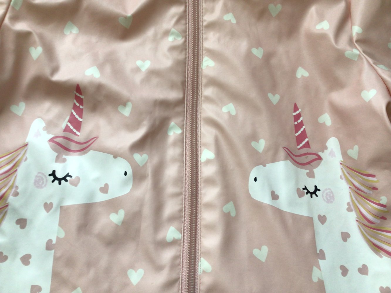 Gr.110 Süße Einhorn Regenjacke Englandmode 