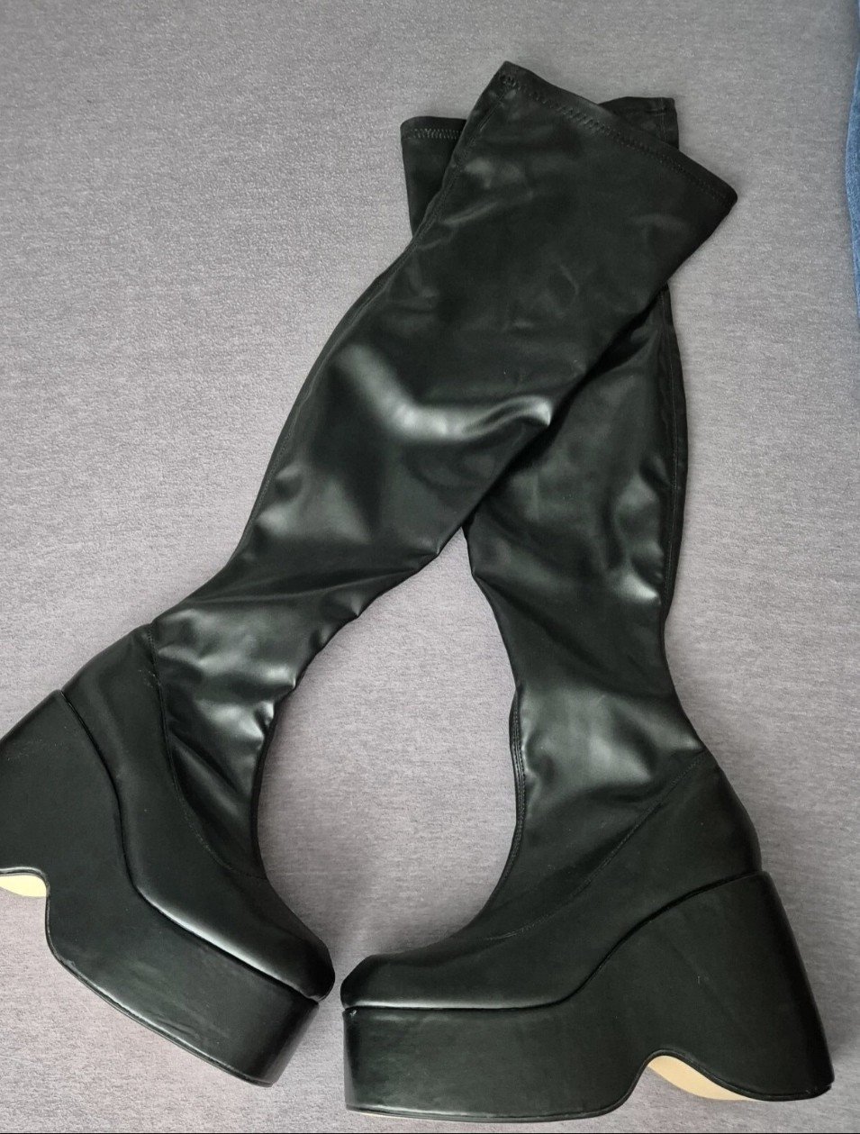Overknee Plateau Stiefel NEU
