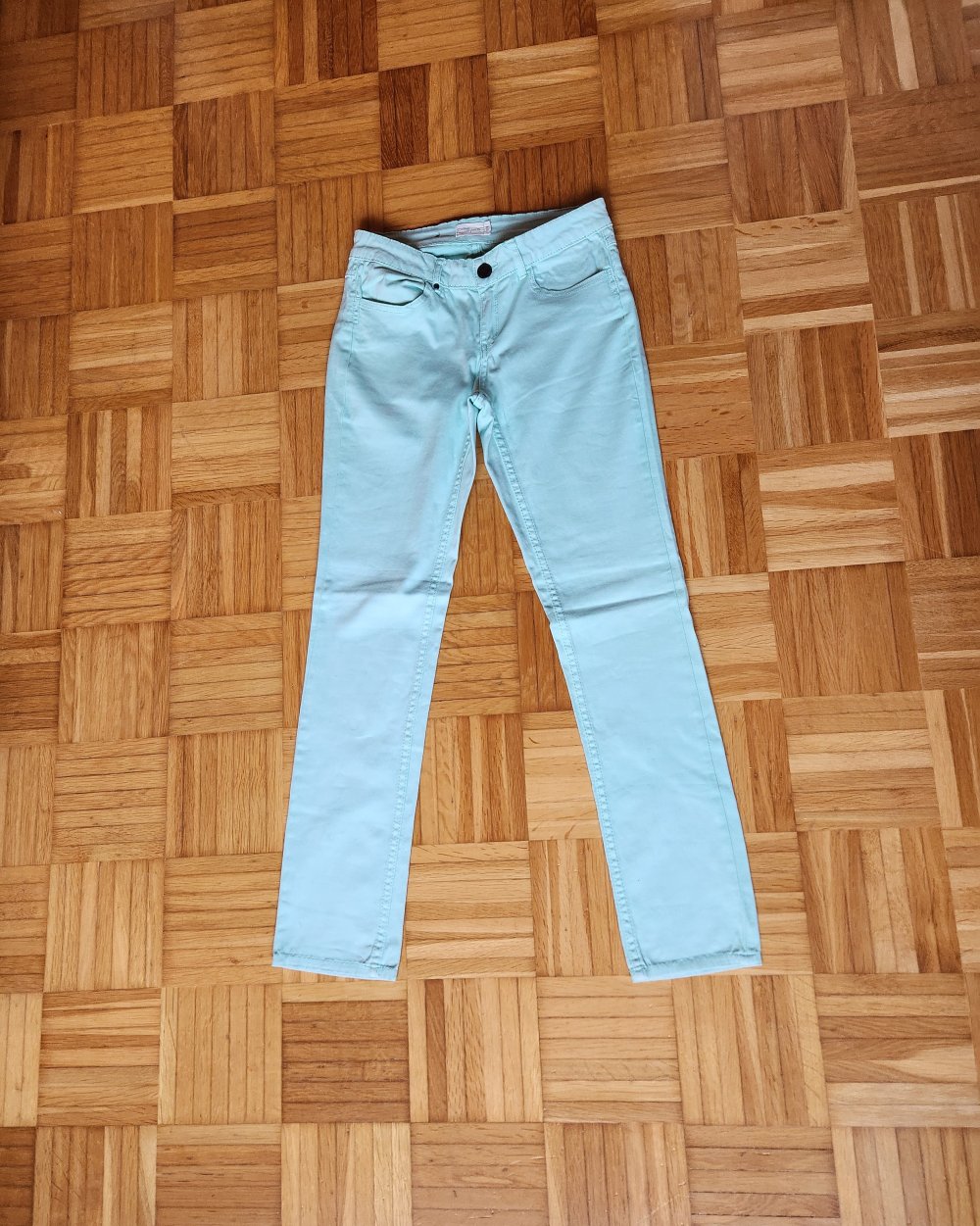 Mintgrün Türkis Hose Damen