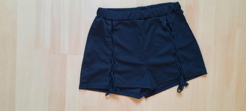 neues schwarzes set mit Schnürung hose & Top