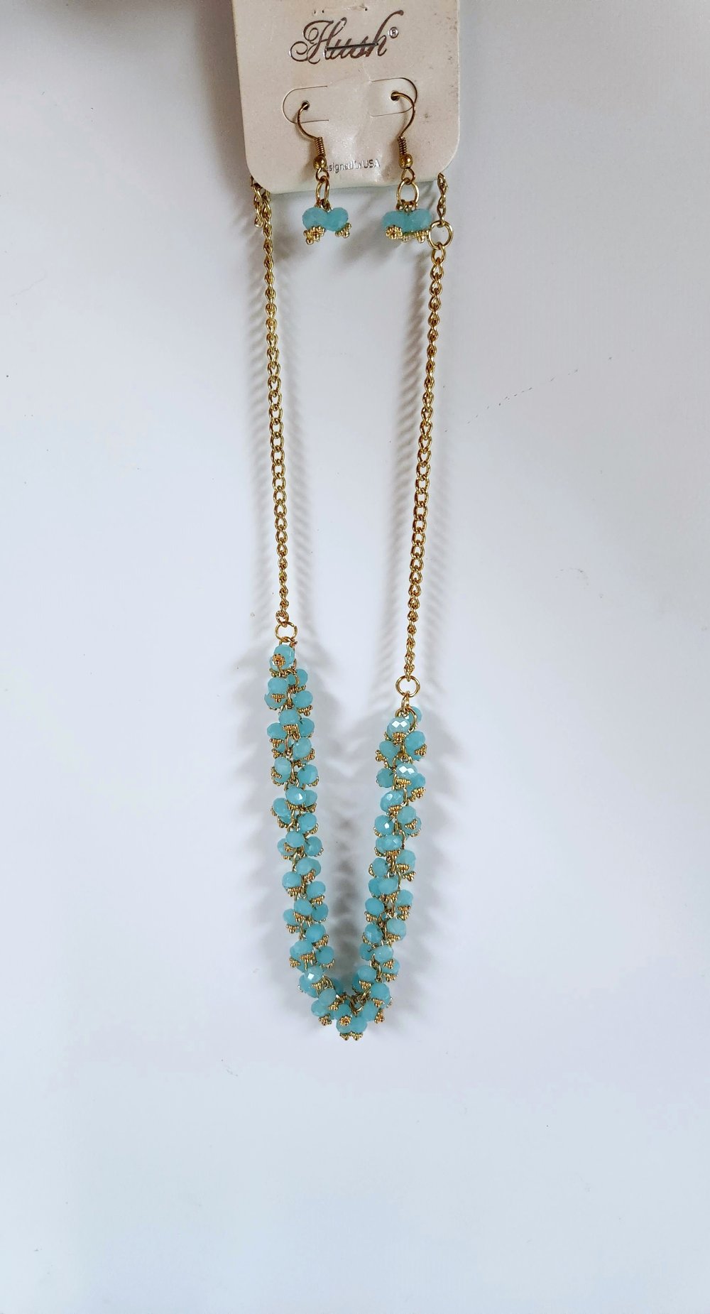 Neues Schmuckset blau gold von Hush