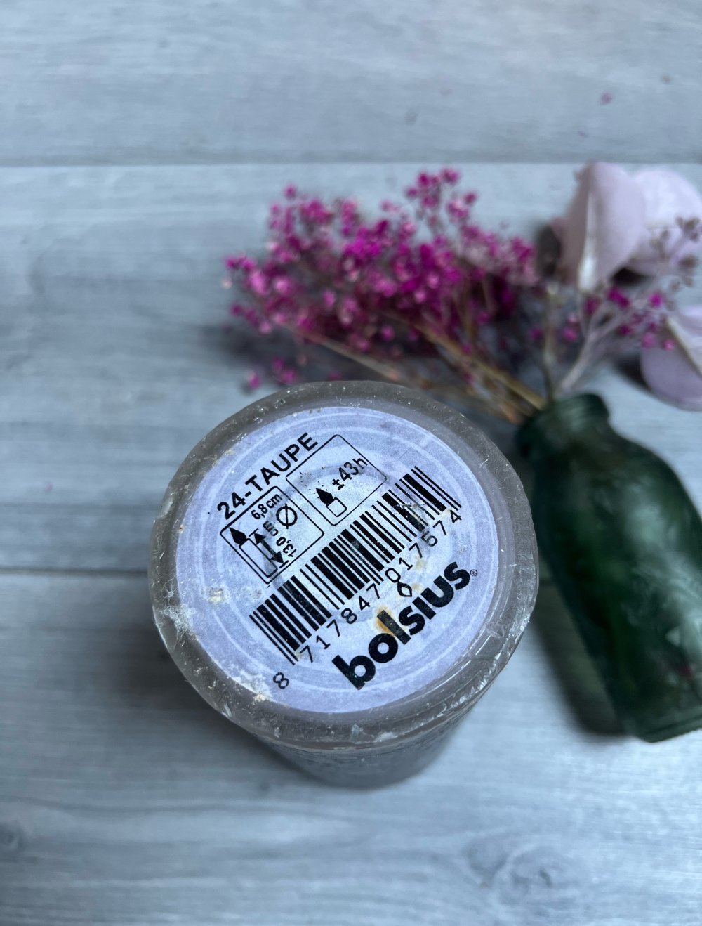 Rustik Stumpenkerze von Bolsius
