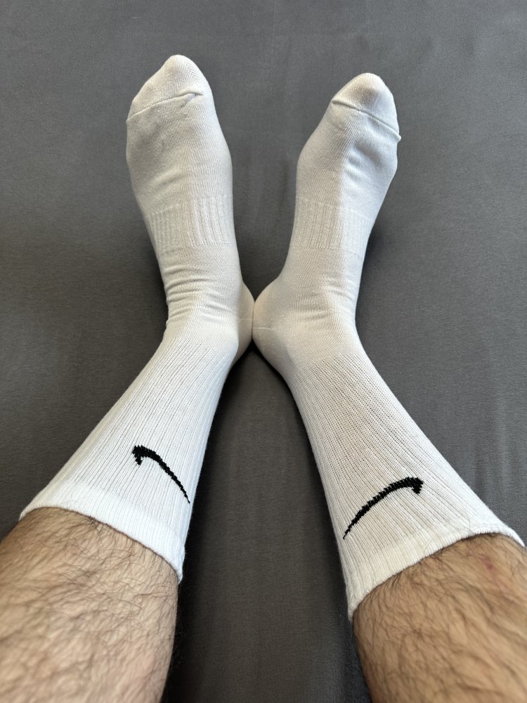 getragene Socken