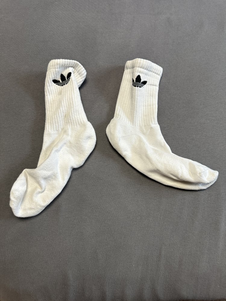 getragene Socken