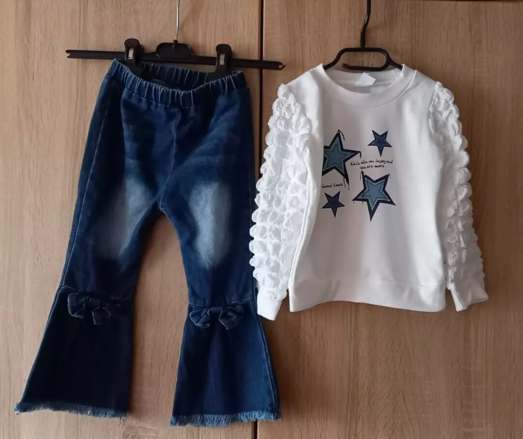 Mädchen - Zweiteiler für 2 - 3 Jahre ( genaue Maße im Text )