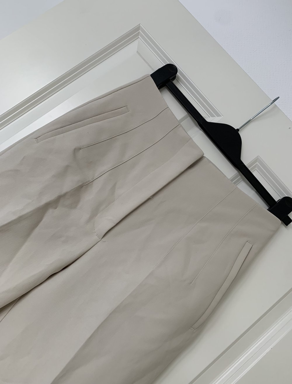 Neu elegante Hose Zara M Creme High Waist