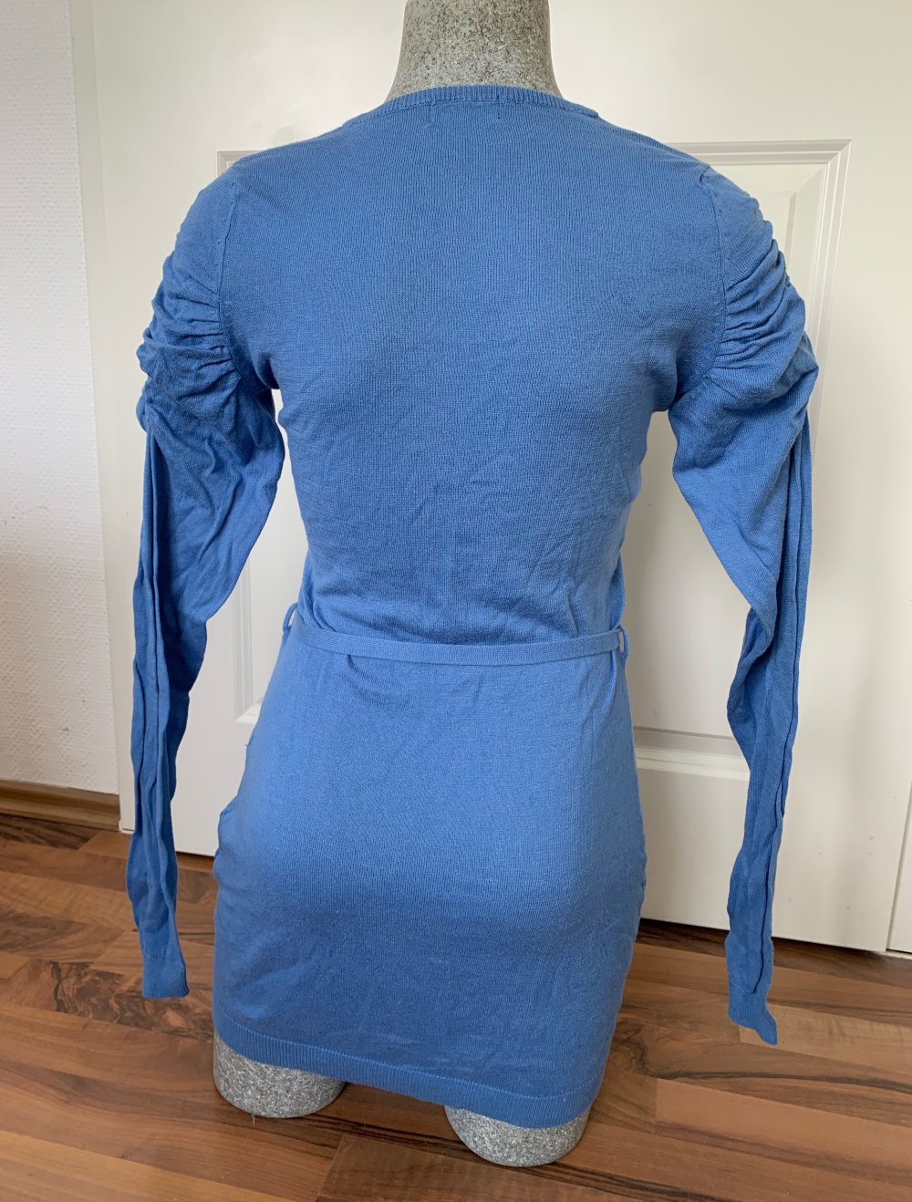 Pullover mit Strukturstrick Gr. 36/38 Hellblau Damen Langarm Strick-Pulli Neu