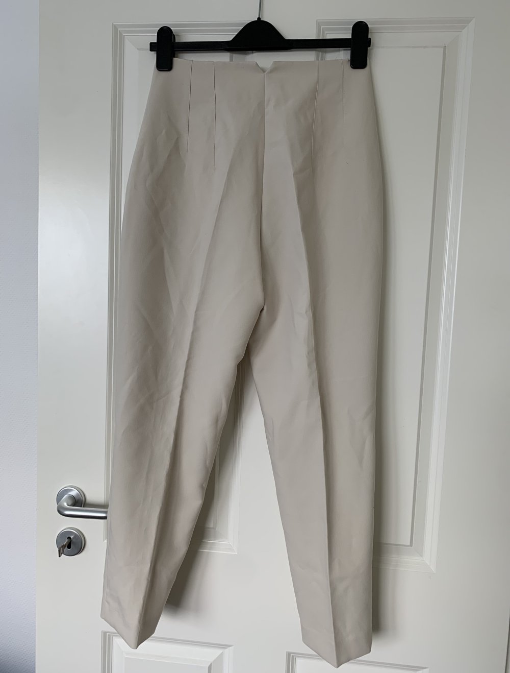 Neu elegante Hose Zara M Creme High Waist