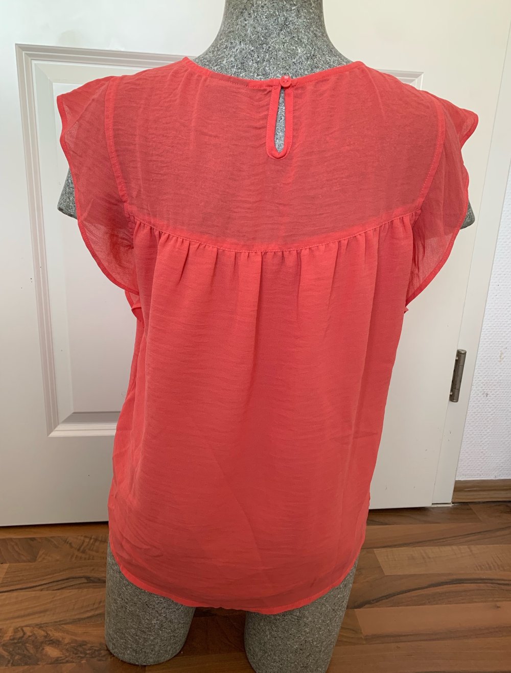 Neu Vero Moda Damen Bluse Shirt Pullover Tunika korallenrot 36