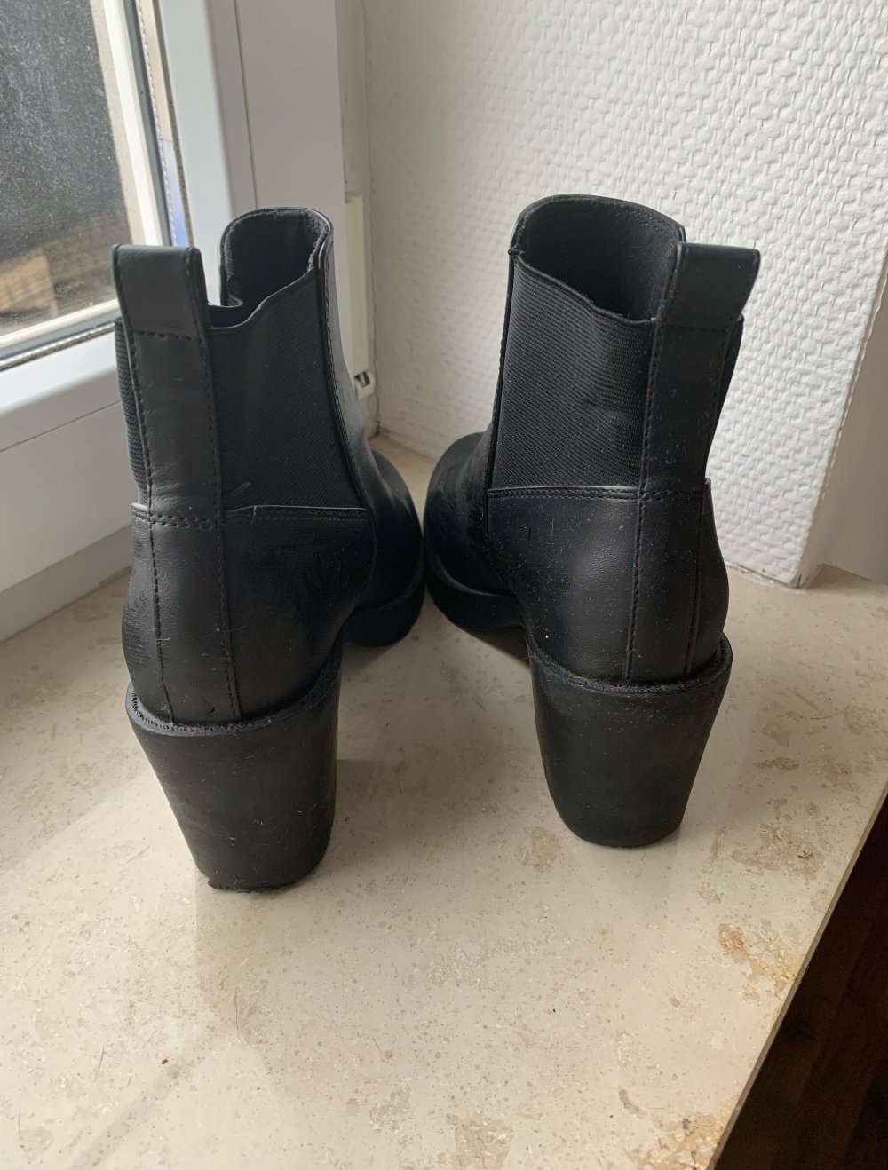 Schuhe Stiefeletten 37 Damen Schwarz H&M