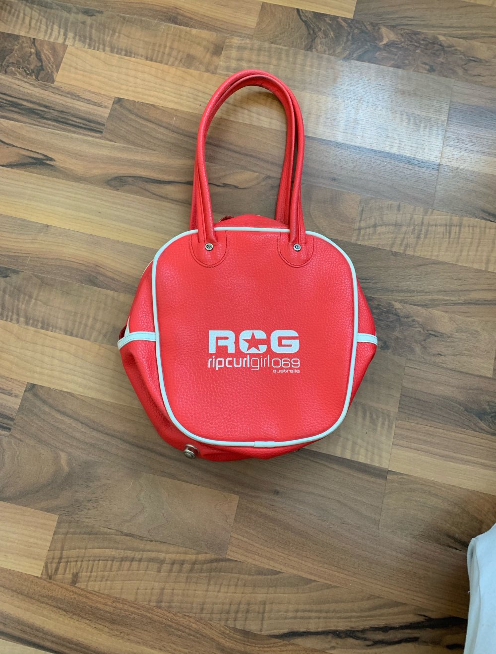 Bowling Bag Tasche Handtasche Korallenrot