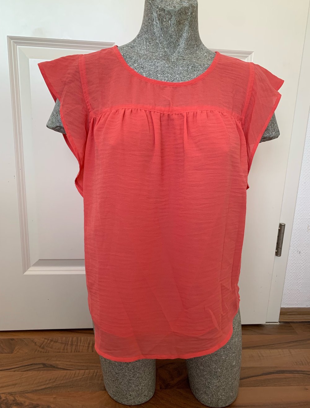 Neu Vero Moda Damen Bluse Shirt Pullover Tunika korallenrot 36