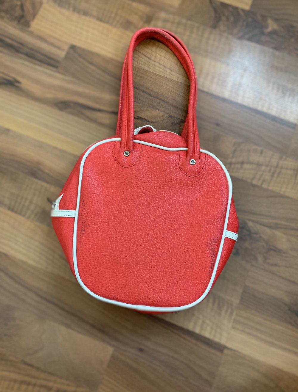 Bowling Bag Tasche Handtasche Korallenrot