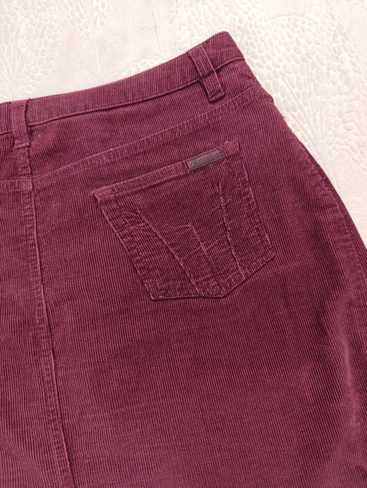 H&M L.O.G.G. Cordrock in Bordeaux Gr. 164 (13Y+) – 100% Baumwolle