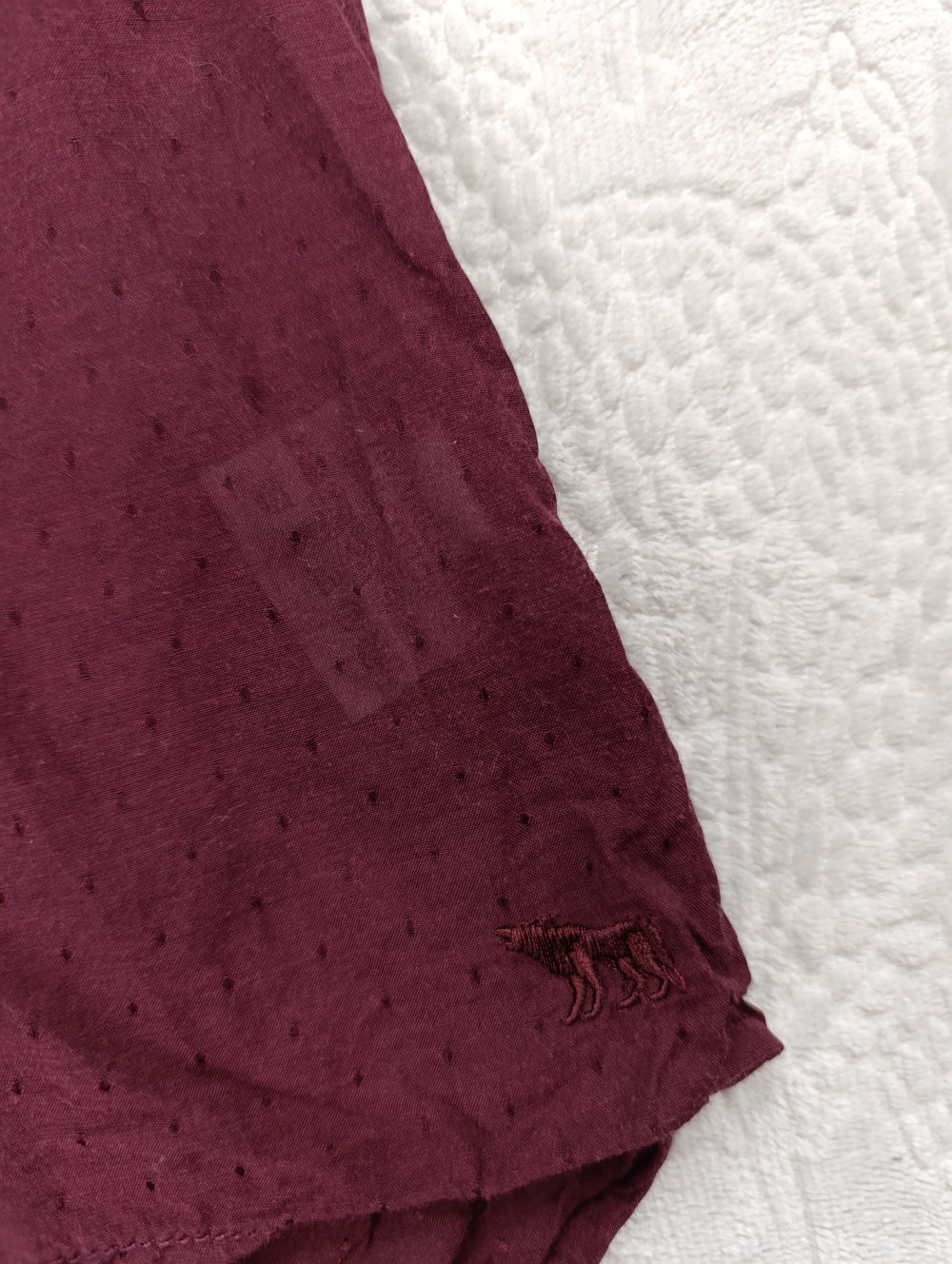 Elegante Bluse in Bordeauxrot